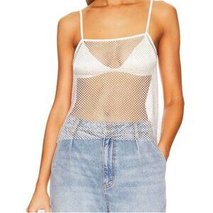 WeWoreWhat Crystal Mesh Cami